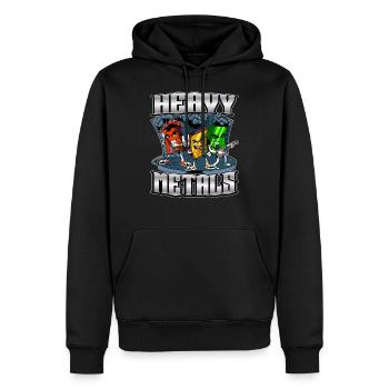 Nerd Science Geek - Männer Premium Bio Hoodie - Schwarz - Vorne - Nico (187cm)