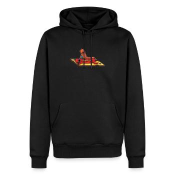 Hotdog Wurst Hot Dog Sonnencreme Strand Geschenk - Männer Premium Bio Hoodie - Schwarz - Vorne - Nico (187cm)