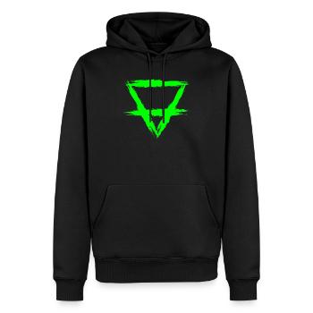 Element Symbol Erde - Männer Premium Bio Hoodie - Schwarz - Vorne - Nico (187cm)