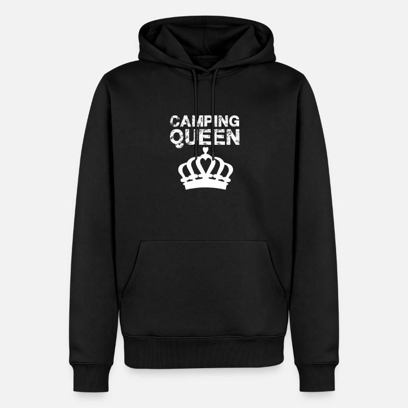 Camping Queen Camper - Sweat à capuche Premium bio Homme - noir