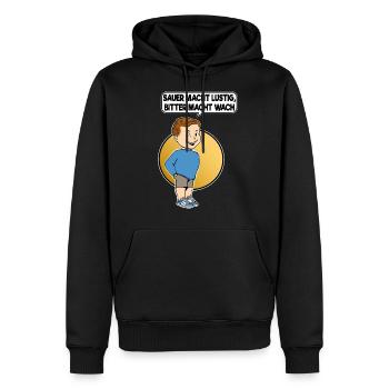Sauer macht lustig bitter macht wach Techno XTC - Männer Premium Bio Hoodie - Schwarz - Vorne - Nico (187cm)