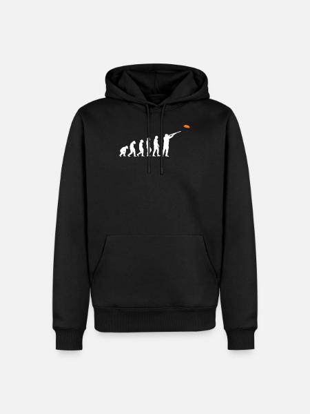 Evolution clay pigeon shooting - Men’s Premium Organic Hoodie - black