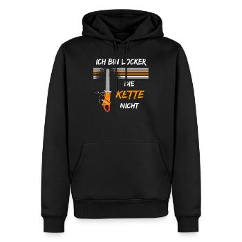 Landschaftsgärtner Motorsäge Gärtnerei Gärtner - Männer Premium Bio Hoodie - Schwarz - Vorne - Nico (187cm)