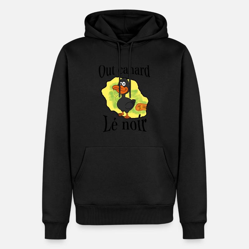 Out canard lé noir - Sweat à capuche Premium bio Homme - noir