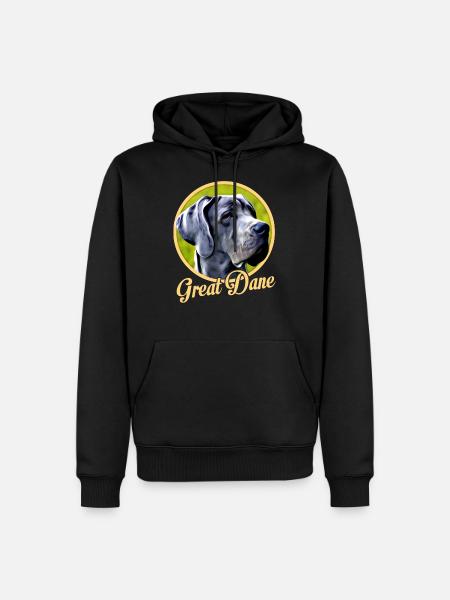 Danois - Sweat à capuche Premium bio Homme - noir