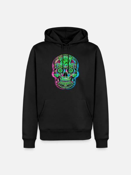 CALAVERA DAY OF THE DEAD - Men’s Premium Organic Hoodie - black
