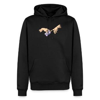 Chemise Vaporwave Cassette Gott Aesthetic Synthwave - Sweat à capuche Premium bio Homme - noir - Devant - Nico (187cm)