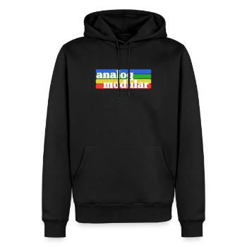 Modular Synthesizer Synth Vintage Retro Analog - Männer Premium Bio Hoodie - Schwarz - Vorne - Nico (187cm)