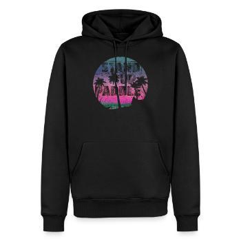 Stand up paddle | SUP | Coucher de soleil fille - Sweat à capuche Premium bio Homme - noir - Devant - Nico (187cm)