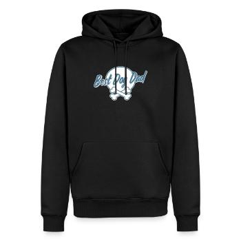 Best Dog Dad Hundehalter Geschenk Shirt Hundepapa - Männer Premium Bio Hoodie - Schwarz - Vorne - Nico (187cm)
