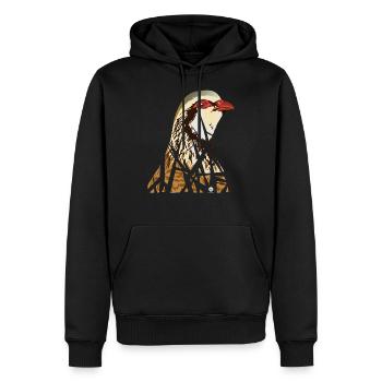 Partridge - Men’s Premium Organic Hoodie - black - Front - Nico (187cm)