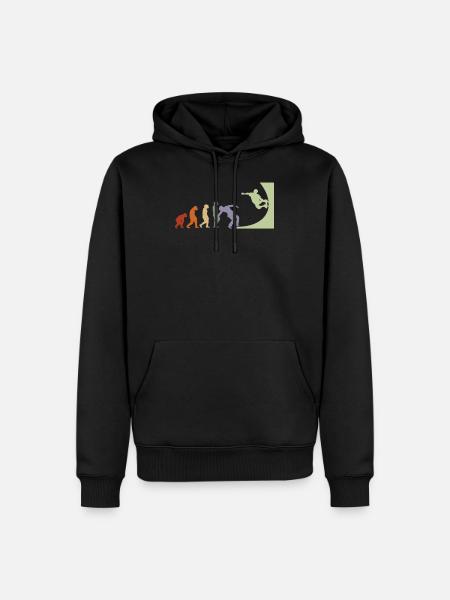 Evolution Skate skate skate skate halfpipe - Sweat à capuche Premium bio Homme - noir