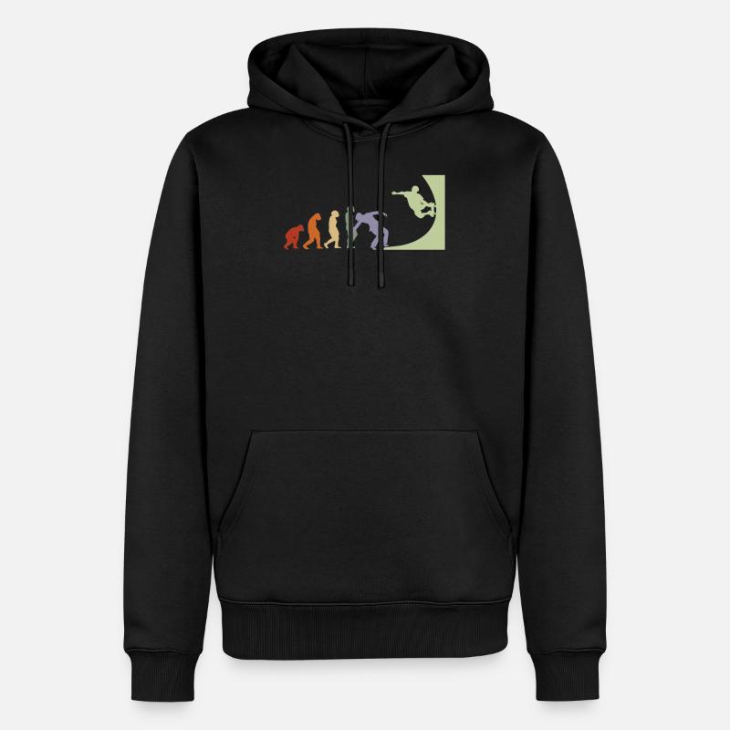 Evolution Skate skate skate skate halfpipe - Sweat à capuche Premium bio Homme - noir