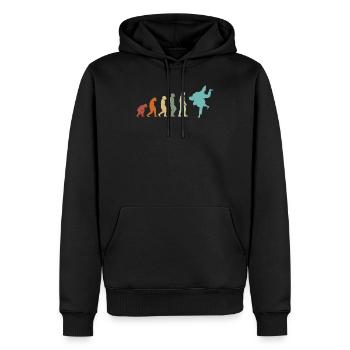 JUDO EVOLUTION JUDO Judoka JUDO Kampfsport Vintage - Männer Premium Bio Hoodie - Schwarz - Vorne - Nico (187cm)