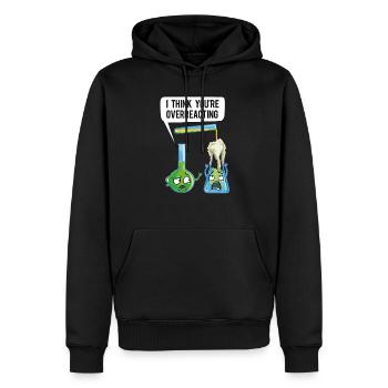 Je pense que vous exagérez Chimiste Professeur Chimiste - Sweat à capuche Premium bio Homme - noir - Devant - Nico (187cm)