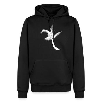 Palme Palm - Männer Premium Bio Hoodie - Schwarz - Vorne - Nico (187cm)