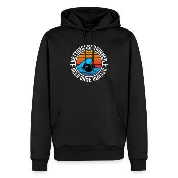 Rettungsschwimmer Bademeister Geschenk T-Shirt - Männer Premium Bio Hoodie - Schwarz - Vorne - Nico (187cm)