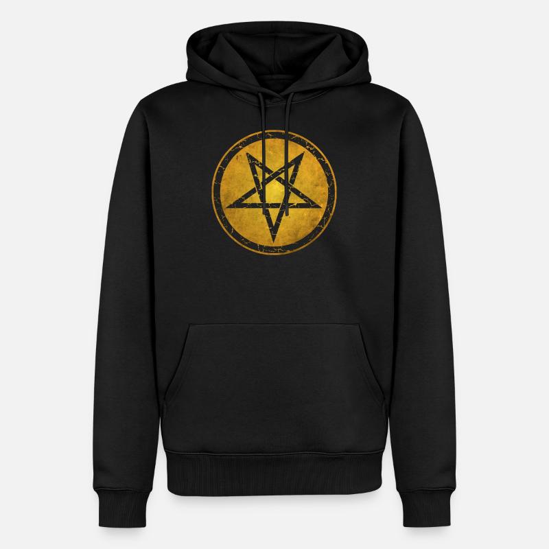 Pentacle - Sweat à capuche Premium bio Homme - noir