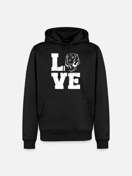Bavarian Mountain Hound Hound - Men’s Premium Organic Hoodie - black