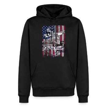 Original Vintage Pickup American Blue Frame 60 - Men’s Premium Organic Hoodie - black - Front - Nico (187cm)