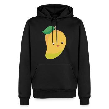Mango - Männer Premium Bio Hoodie - Schwarz - Vorne - Nico (187cm)