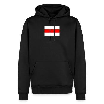 Klassisch Weißrussland Flagge Belarus Belorussland - Männer Premium Bio Hoodie - Schwarz - Vorne - Nico (187cm)