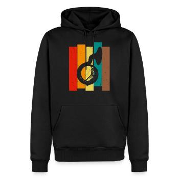 Tuba Shirt für den Tubist - Männer Premium Bio Hoodie - Schwarz - Vorne - Nico (187cm)