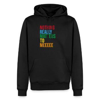 bohemian rhapsodie - Sweat à capuche Premium bio Homme - noir - Devant - Nico (187cm)
