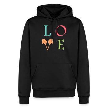 Hobby Horsing Hors Retro Sport Geschenk - Männer Premium Bio Hoodie - Schwarz - Vorne - Nico (187cm)
