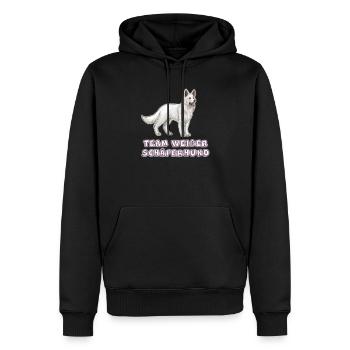 Team weißer schäferhund - Männer Premium Bio Hoodie - Schwarz - Vorne - Nico (187cm)