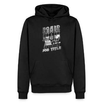 Board Gamer, weil Smokin Hot kein Offizieller ist - Männer Premium Bio Hoodie - Schwarz - Vorne - Nico (187cm)