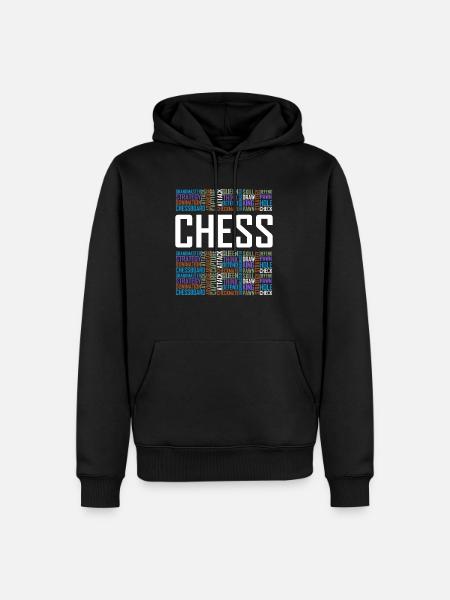 Schachhemd, Schachgeschenke, Schach - Männer Premium Bio Hoodie - Schwarz