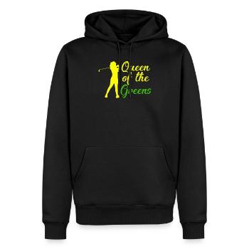 Golfer Geschenk Königin der Grünen Golf Queen - Männer Premium Bio Hoodie - Schwarz - Vorne - Nico (187cm)