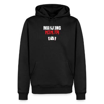 Mahjong Ninja, Mahjong - Männer Premium Bio Hoodie - Schwarz - Vorne - Nico (187cm)