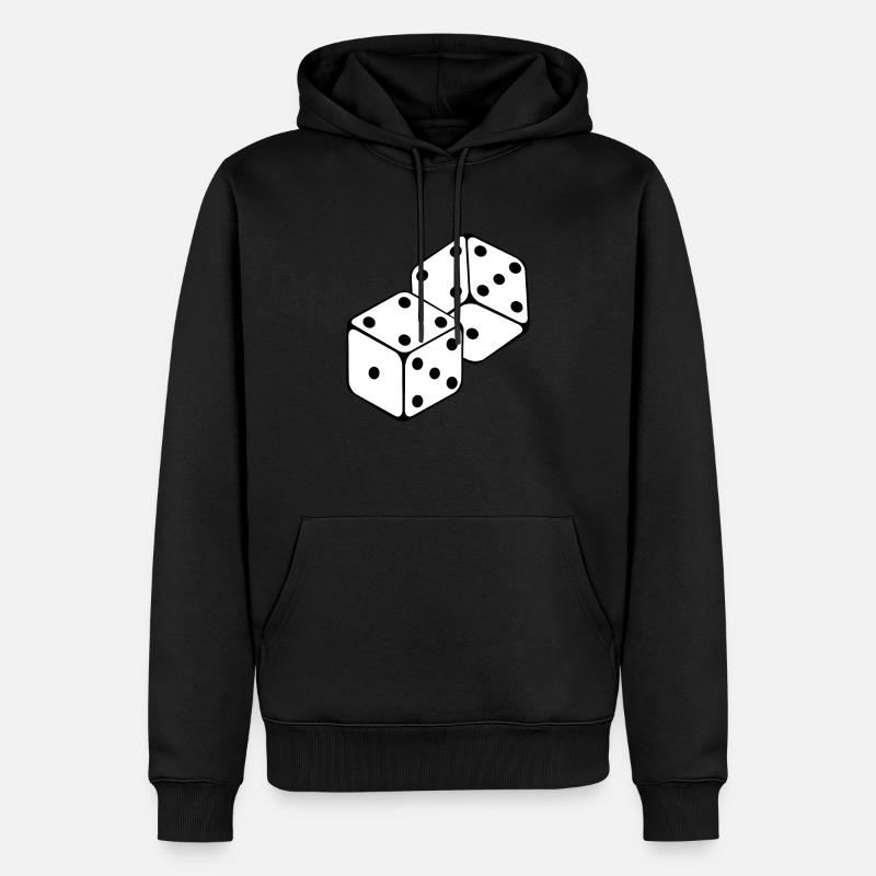 cube - Sweat à capuche Premium bio Homme - noir