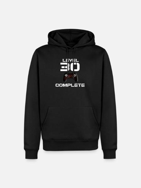Level 30 Complete - Männer Premium Bio Hoodie - Schwarz