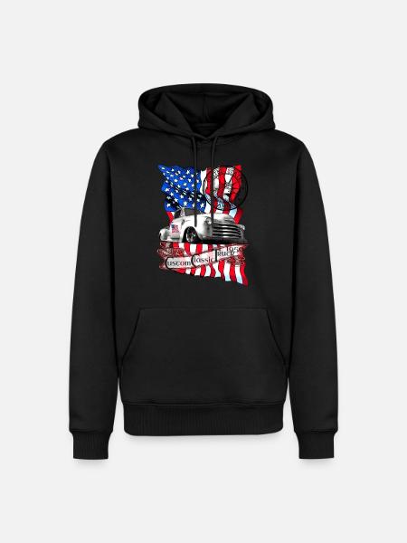Custom Classic Pickup Truck bygget i 1950 - Herre Premium økologisk hoodie - sort