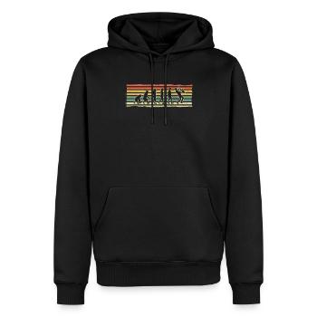 Cadeau de joueur de saxophone Evolution amusante d'un - Sweat à capuche Premium bio Homme - noir - Devant - Nico (187cm)