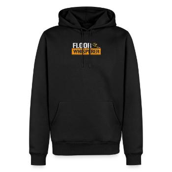 Bodenflüsterer, Bodenbelagsinstallateur - Männer Premium Bio Hoodie - Schwarz - Vorne - Nico (187cm)