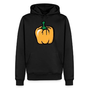 Gelbe Paprika paprica yellow pepper - Männer Premium Bio Hoodie - Schwarz - Vorne - Nico (187cm)