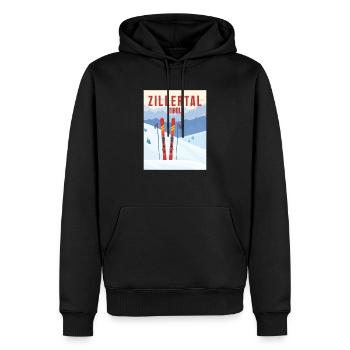 Zillertal Tirol Austria - Snowboard Retro Geschenk - Männer Premium Bio Hoodie - Schwarz - Vorne - Nico (187cm)