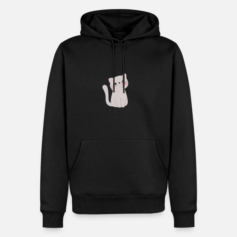Chat mignon - Sweat à capuche Premium bio Homme - noir