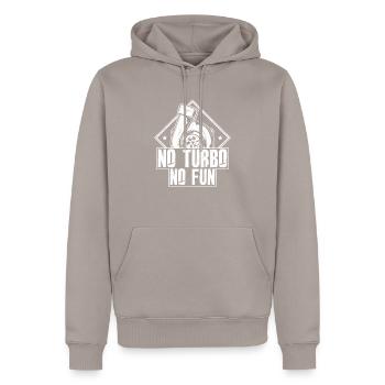 Tuning Tuner Auto Mechanic Turbo Gift - Men’s Premium Organic Hoodie - taupe - Front - Nico (187cm)