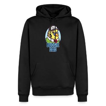 Meilleur papa perruche - Budgerigar Daddy Bird Father - Sweat à capuche Premium bio Homme - noir - Devant - Nico (187cm)
