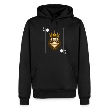Poker Royalsigns King König Spielkarte Karo Skat - Männer Premium Bio Hoodie - Schwarz - Vorne - Nico (187cm)
