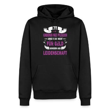 Kinderkrankenpflege Kinderkrankenpflegerin Beruf - Männer Premium Bio Hoodie - Schwarz - Vorne - Nico (187cm)