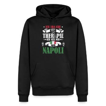 Neapel Italien Keine Therapie nur nach Napoli - Männer Premium Bio Hoodie - Schwarz - Vorne - Nico (187cm)
