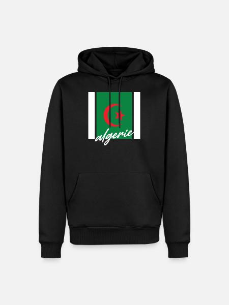 Algeria - Men’s Premium Organic Hoodie - black