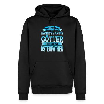 Osteopath Osteapathen Chiropraktiker Beruf Spruch - Männer Premium Bio Hoodie - Schwarz - Vorne - Nico (187cm)