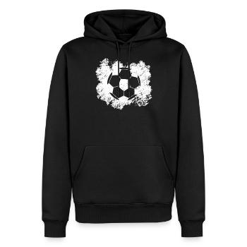 Fußball - Soccer / Vereinssport / Club - Männer Premium Bio Hoodie - Schwarz - Vorne - Nico (187cm)